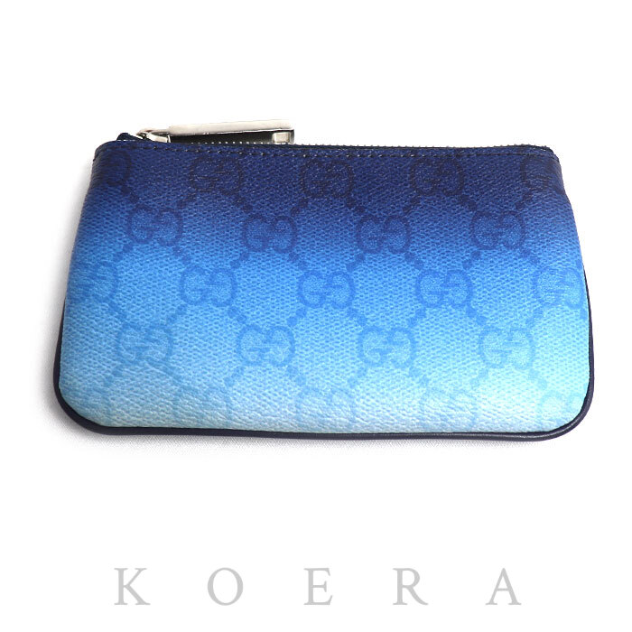 GUCCI グッチ GGスプリーム  コインケース ブルー 835703  ユニセックス【中古】