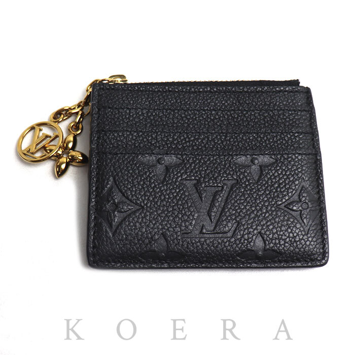 LOUIS VUITTON ルイ・ヴィトン ポルトカルトフローラ コインケース モノグラムアンプラント ノワール M82639 レディース【中古】