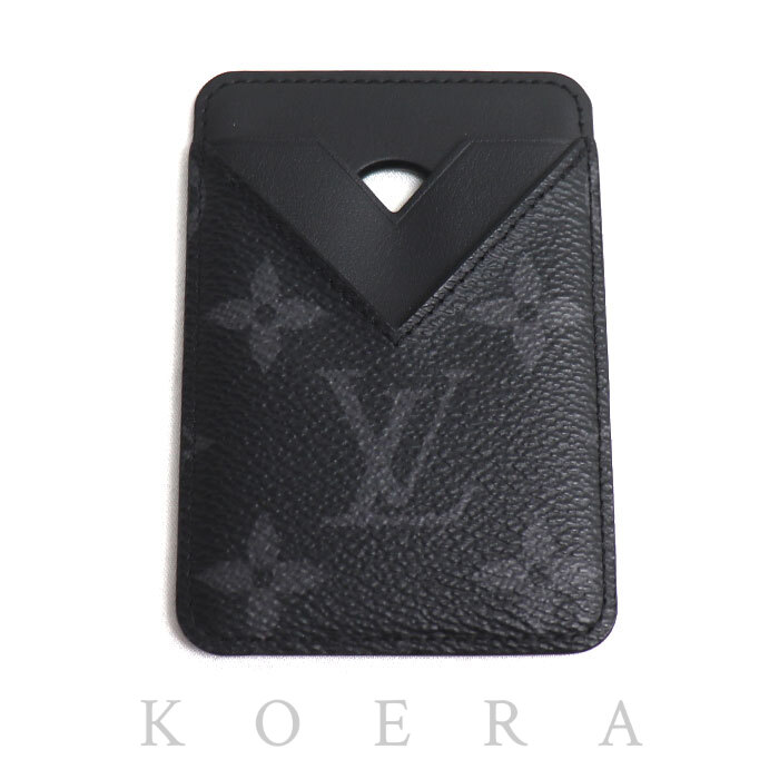 LOUIS VUITTON ルイ・ヴィトン ポルトカルト マグネット カードケース エクリプス ブラック M12602 メンズ【中古】【美品】