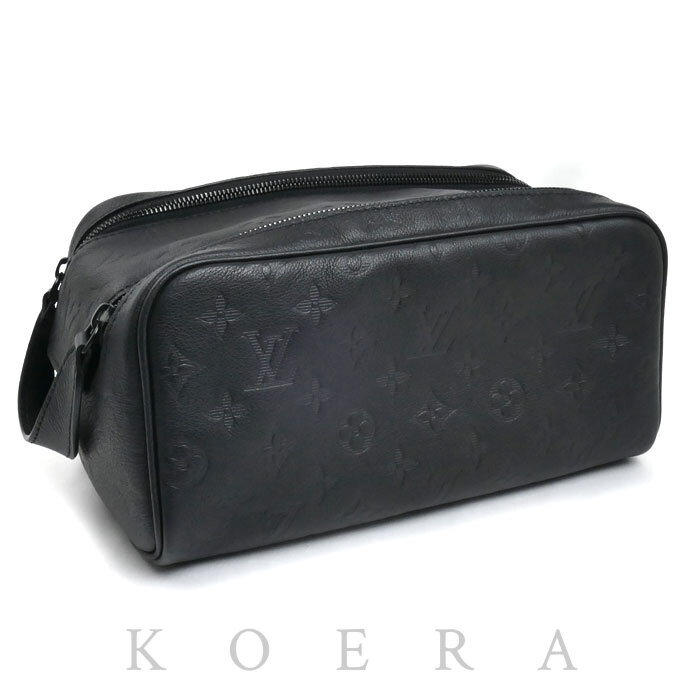 LOUIS VUITTON ルイ・ヴィトン ドップキット セカンドバッグ モノグラムシャドウ ウルトラブラック M12645 メンズ【中古】【美品】