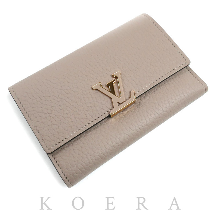 LOUIS VUITTON ルイ・ヴィトン ポルトフォイユ・カプシーヌ コンパクト 三つ折り財布 ガレ M62159 レディース【中古】【美品】