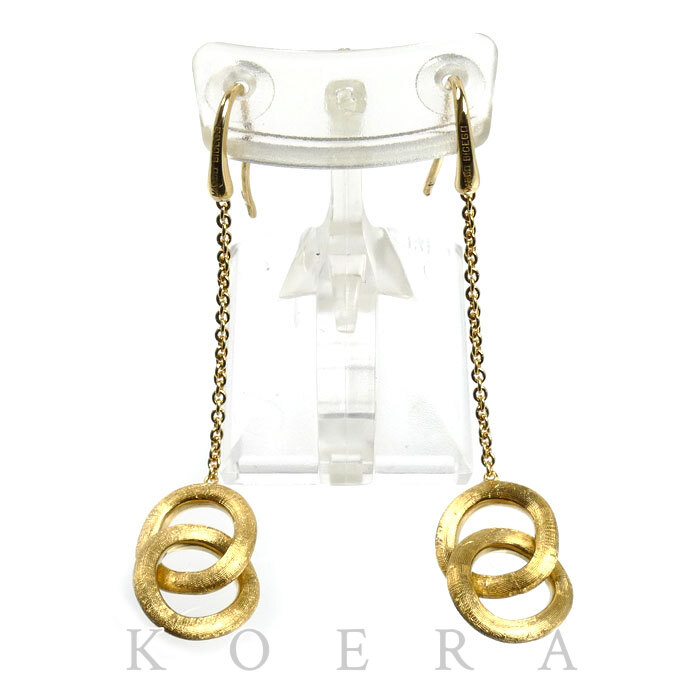 MARCO BICEGO K18YG イエローゴールド マルコビチェゴ マラケシュ ピアス 3.9g レディース【中古】