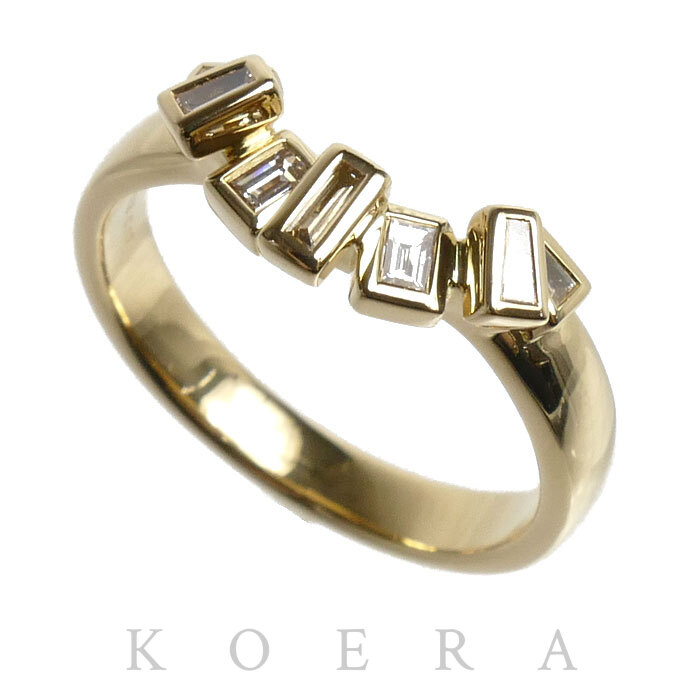 BELLESIORA ベルシオラ K18YG イエローゴールド リング・指輪 ダイヤモンド0.17ct 11号 4.4g レディース【中古】【美品】