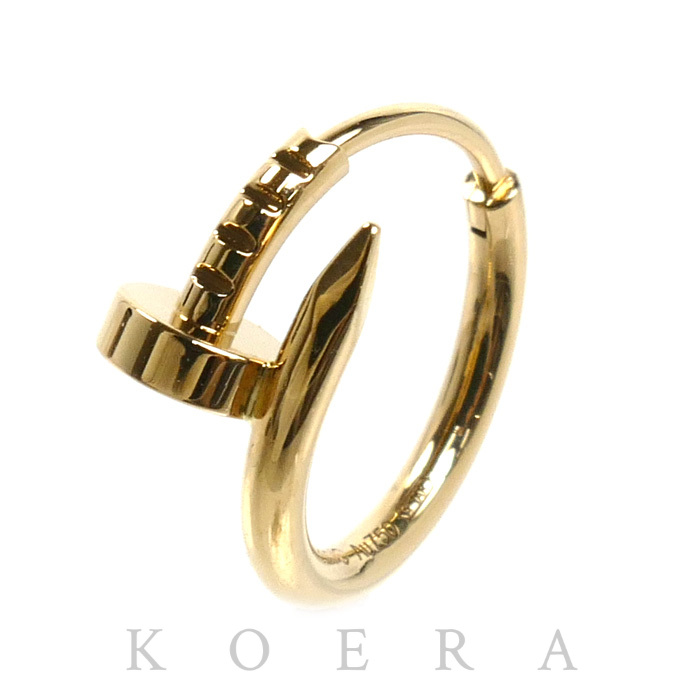 CARTIER カルティエ K18YG イエローゴールド ジュストアンクル シングルピアス ピアス B8301446 1.2g レディース【中古】【美品】
