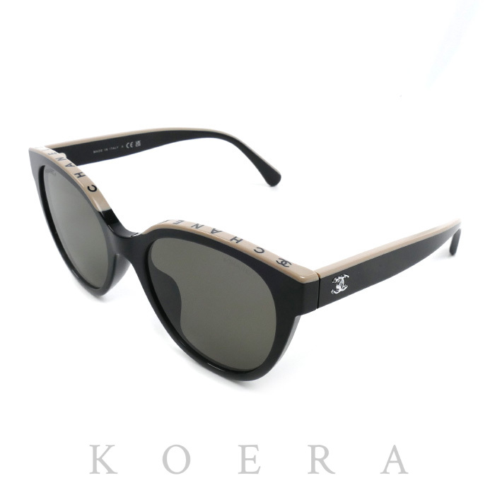 CHANEL シャネル バタフライ シェイプ サングラス ブラック A71339 5414-A C.534/3 54□20 140 3N レディース【中古】【美品】