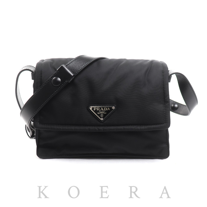 PRADA プラダ Re-Nylon ショルダーバッグ ブラック 1BD313_RDLN_F0002313 ICチップ レディース【中古】【美品】