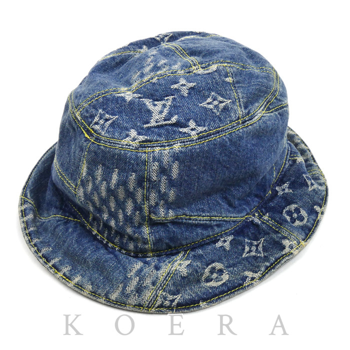 LOUIS VUITTON ルイ・ヴィトン ボネ・ダミエジャイアント  ハット ウェーブモノグラム MP2733 58 ユニセックス【中古】