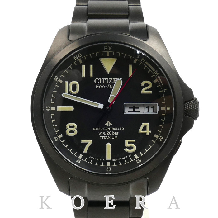 CITIZEN シチズン エコドライブ PROMASTER LAND 腕時計 ソーラー AT6085-50E/H100-R014749 電波 メンズ【中古】【美品】