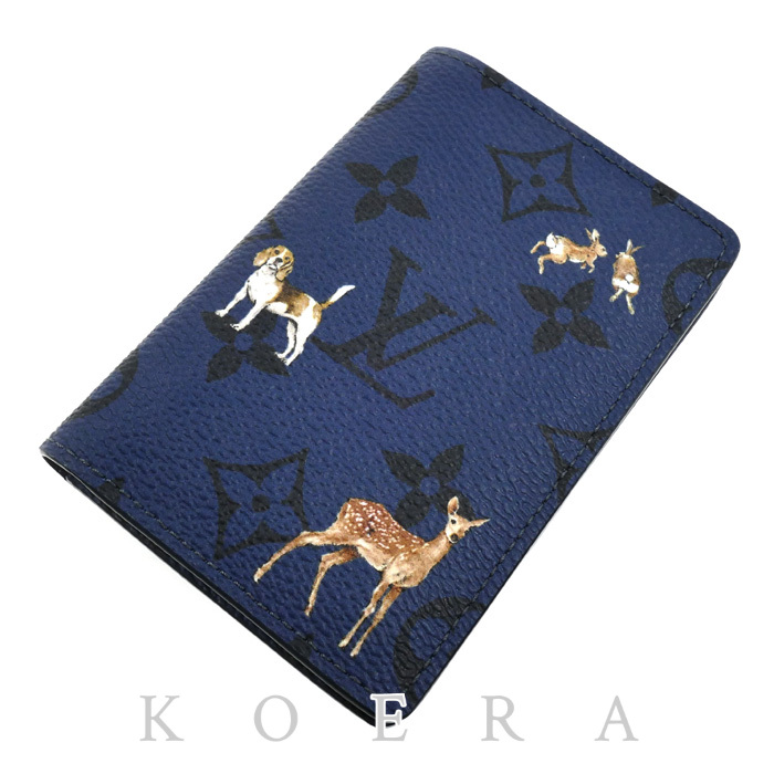 LOUIS VUITTON ルイ・ヴィトン ポケット オーガナイザー カードケース モノグラムフォレスト マリーヌ M26979 ユニセックス【中古】【美品】
