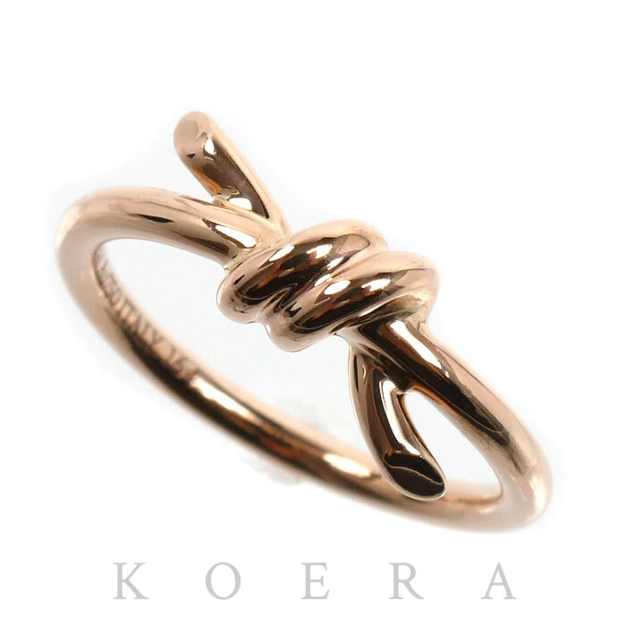 TIFFANY&Co. ティファニー K18PG ピンクゴールド ノット  リング・指輪 8号 3.0g レディース【中古】【美品】