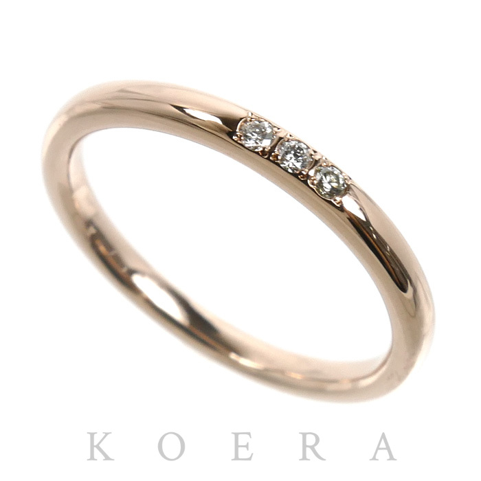 TASAKI タサキ K18PG ピンクゴールド リング・指輪 ダイヤモンド0.02ct 6号 1.8g レディース【中古】【美品】