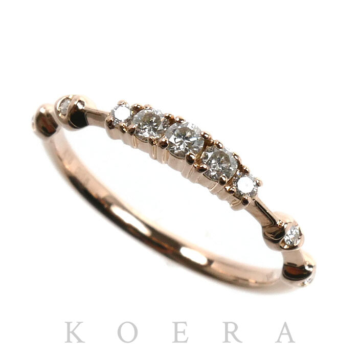 BELLESIORA ベルシオラ K18PG ピンクゴールド リング・指輪 ダイヤモンド0.15ct 7号 1.4g レディース【中古】