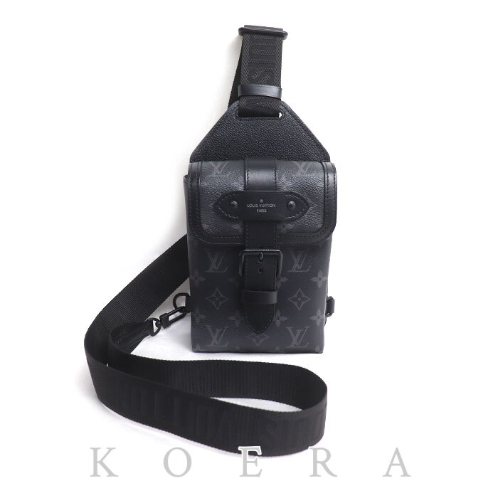 LOUIS VUITTON ルイ・ヴィトン ソミュール スリングバッグ ボディバッグ モノグラムエクリプス M45912 メンズ【中古】【美品】