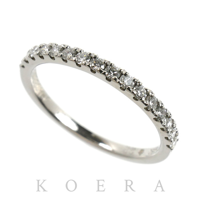ROYAL ASSCHER ロイヤル・アッシャー Pt950プラチナ ハーフエタニティ リング・指輪 JRA0220BP ダイヤモンド0.22ct 10号 2.2g レディース【中古】【美品】