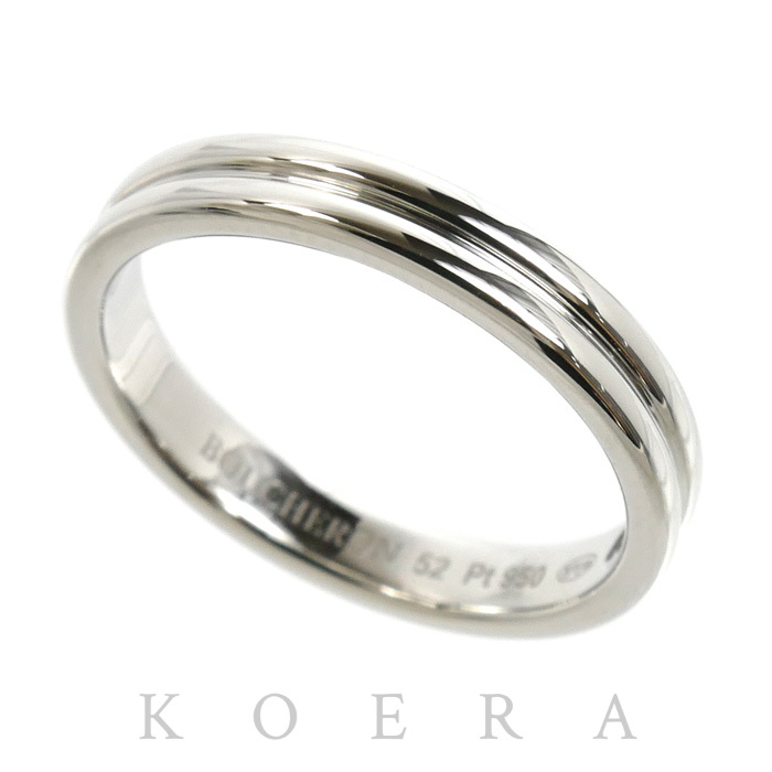 Boucheron ブシュロン Pt950プラチナ ゴドロン リング・指輪 JAL00113 11.5号 52 5.0g レディース【中古】【美品】
