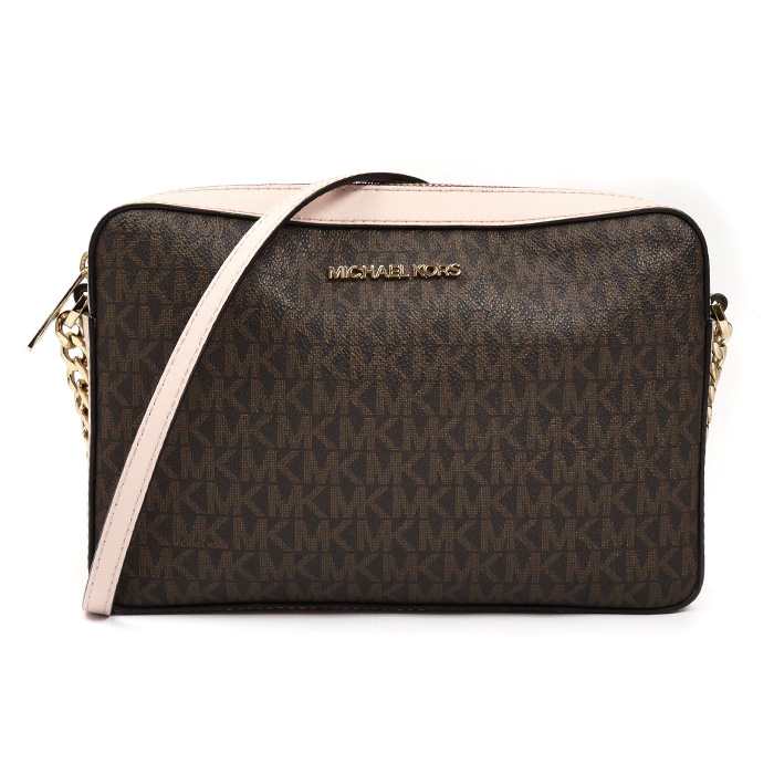 Michael Kors マイケルコース JET SET ITEM EW クロスボディ ラージ ショルダーバッグ ブラウン 35F8GTTC3B アウトレット レディース【中古】