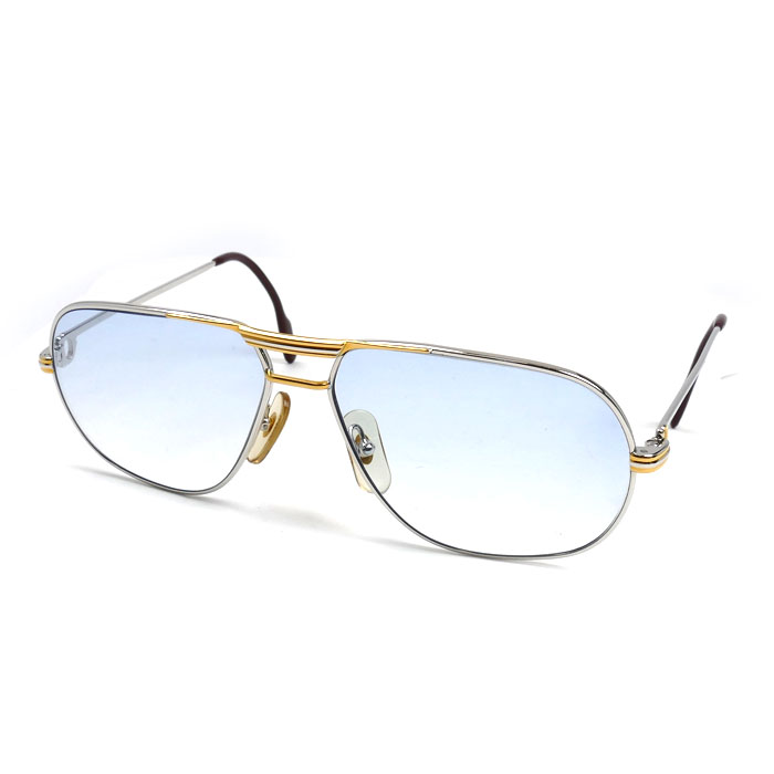 CARTIER カルティエ メガネ ブルー 度入 ユニセックス 59□14 140 【中古】