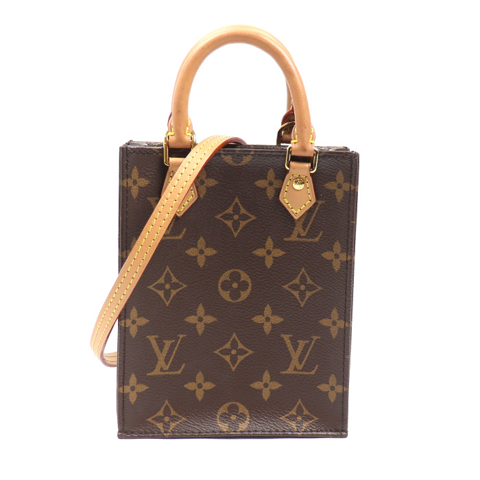 LOUIS VUITTON ルイ・ヴィトン プティット サックプラ 2Wayショルダーバッグ モノグラム ブラウン M69442 レディース【中古】