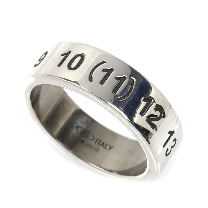 MAISON MARGIELA シルバー925 ナンバリング リング・指輪 SI8UQ0003SV0129951 17号 8.2g メンズ【中古】