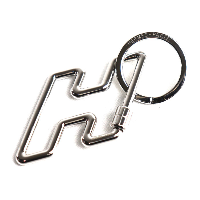 HERMES エルメス H トゥ スピード キーリング シルバー レディース【中古】【美品】