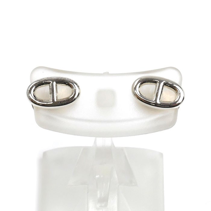 HERMES エルメス シルバー925 シェーヌダンクル TPM ピアス 1.8g レディース【中古】