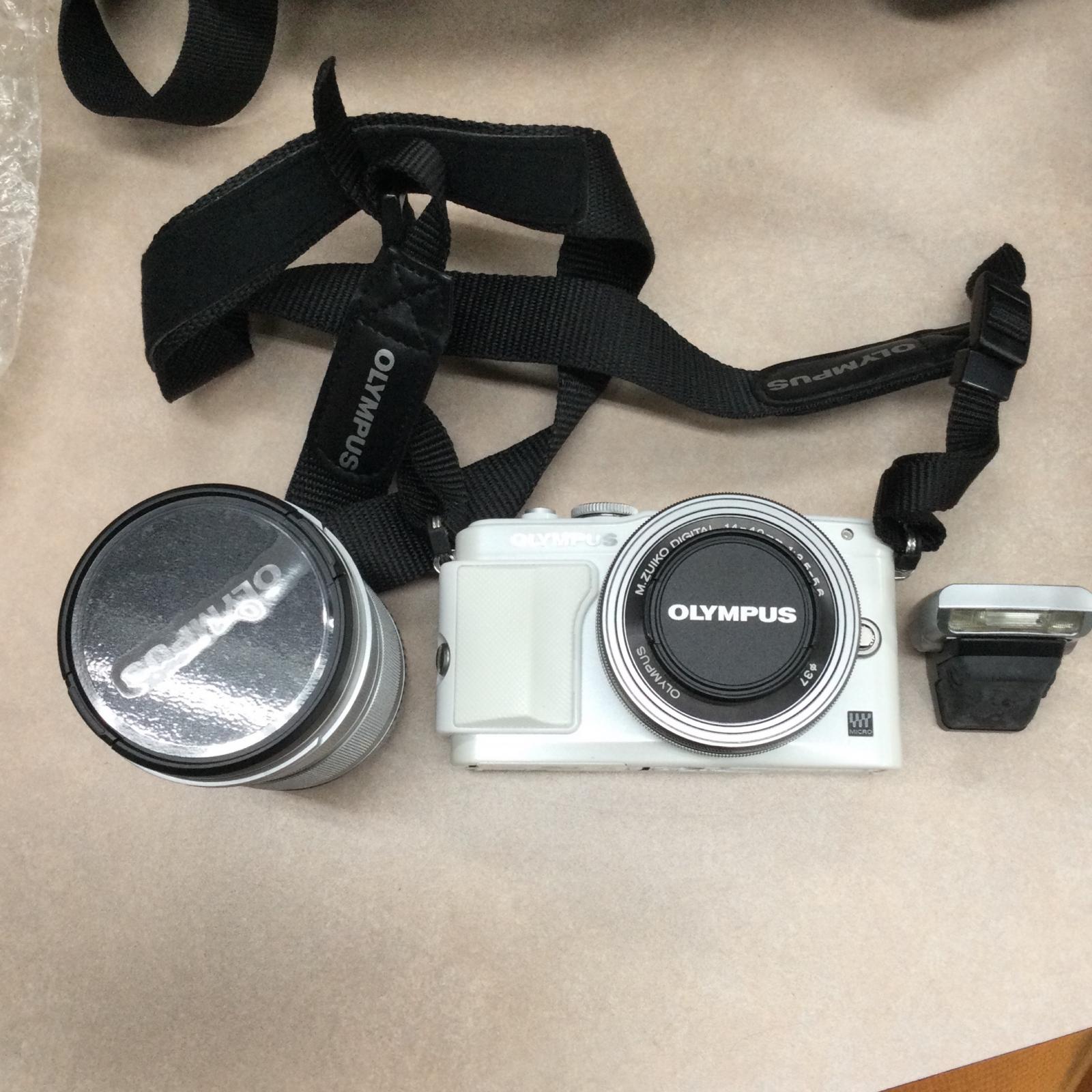 OLYMPUS PEN Lite E-PL6 デジタルカメラ M.ZUIKO DIGITAL ED 14-42mm f3.5-5.6 EZ/ED 40-150mm f4.0-5.6 R【中古】