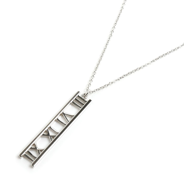 TIFFANY&Co. ティファニー K18WG ホワイトゴールド アトラス オープン ネックレス 3.5g 41cm レディース【中古】