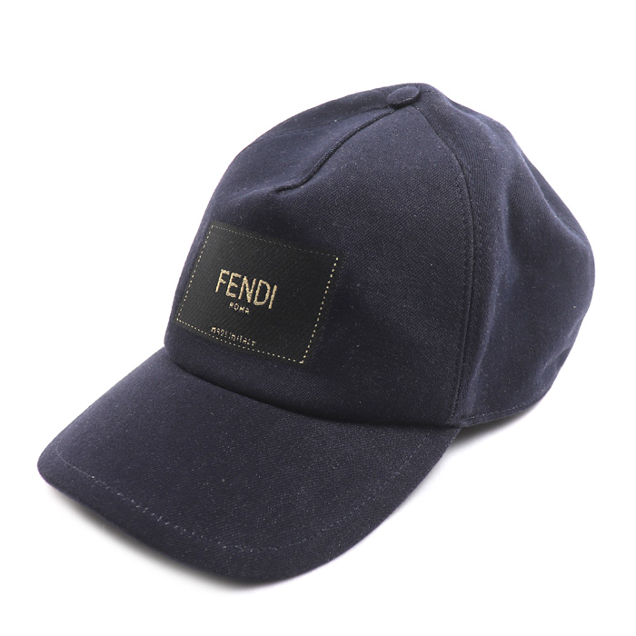 FENDI フェンディ キャップ ネイビー FXQ768  ユニセックス【中古】