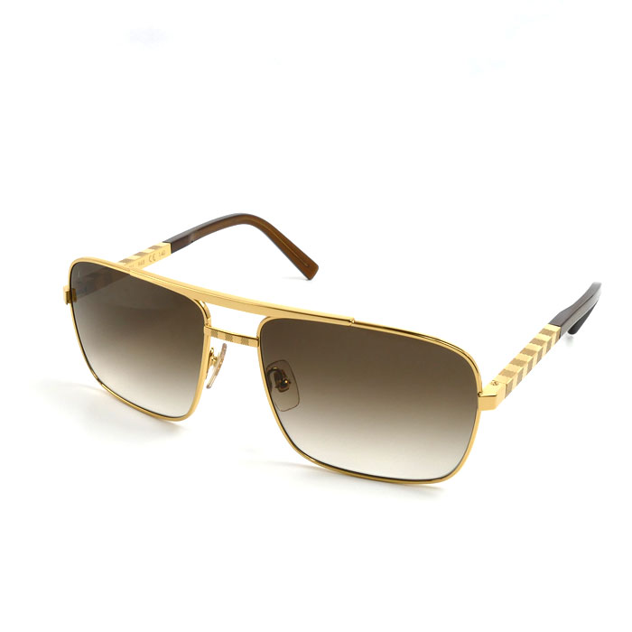 LOUIS VUITTON ルイ・ヴィトン サングラス・アティチュード サングラス ゴールド ブラウン Z0259U 59□16 140  メンズ【中古】