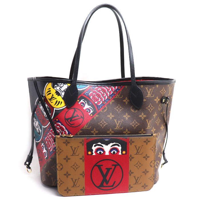 LOUIS VUITTON ルイ・ヴィトン ネヴァーフルMM 山本寛斎コラボ トートバッグ モノグラム ブラウン M43499 レディース【中古】