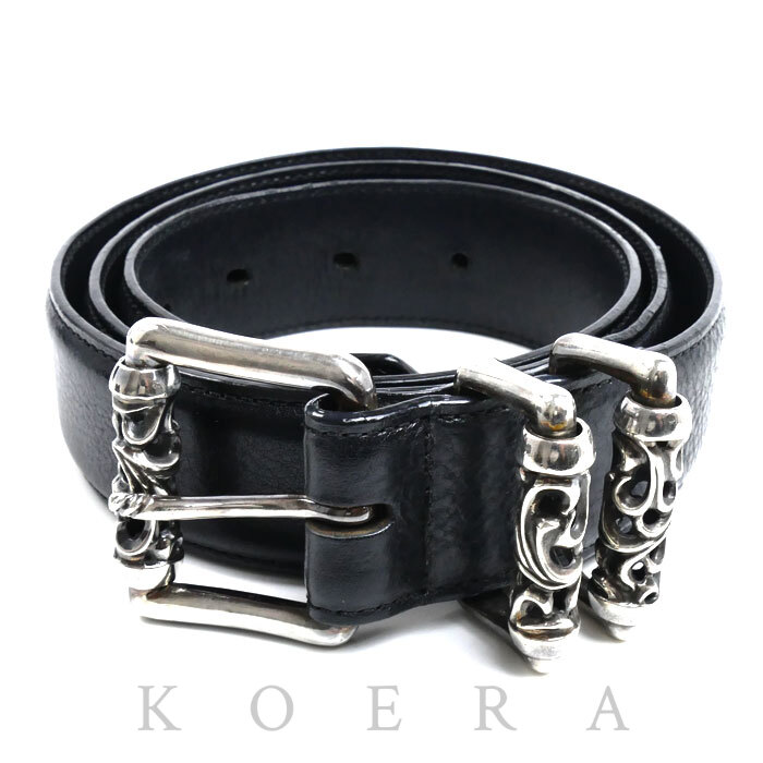 CHROME HEARTS クロムハーツ 3PC ローラー 1.5inch ベルト 2241-304-2130-0990 36 メンズ 925【中古】