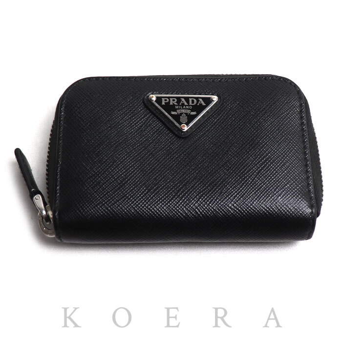 PRADA プラダ トライアングル コインケース ブラック 2MM003_QHH_F0002 ユニセックス【中古】