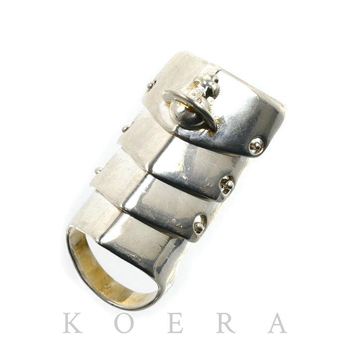 Vivienne Westwood ヴィヴィアンウエストウッド シルバー925 アーマー リング・指輪 11号 19.2g ヴィンテージ ユニセックス【中古】