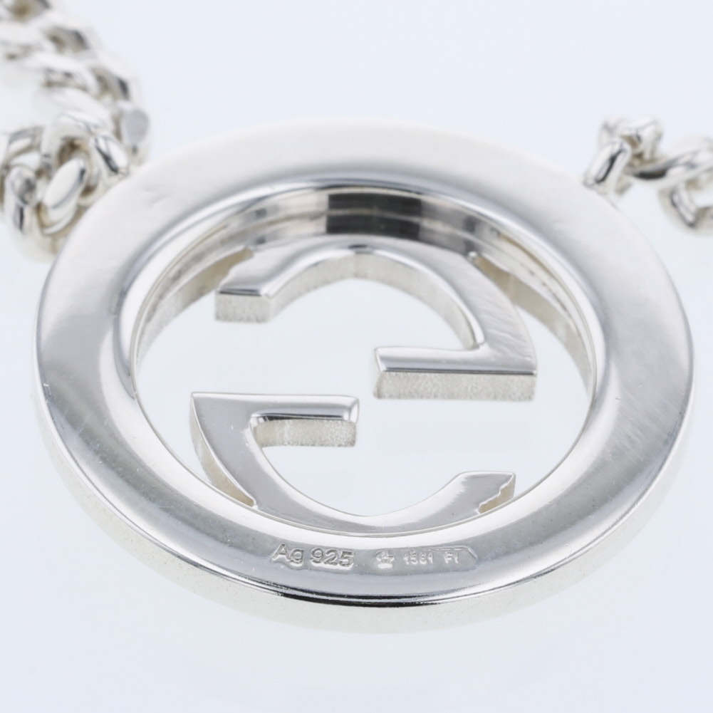 GUCCI Necklace Interlocking Flat Link Chain Silver925 K00411825 | eBay