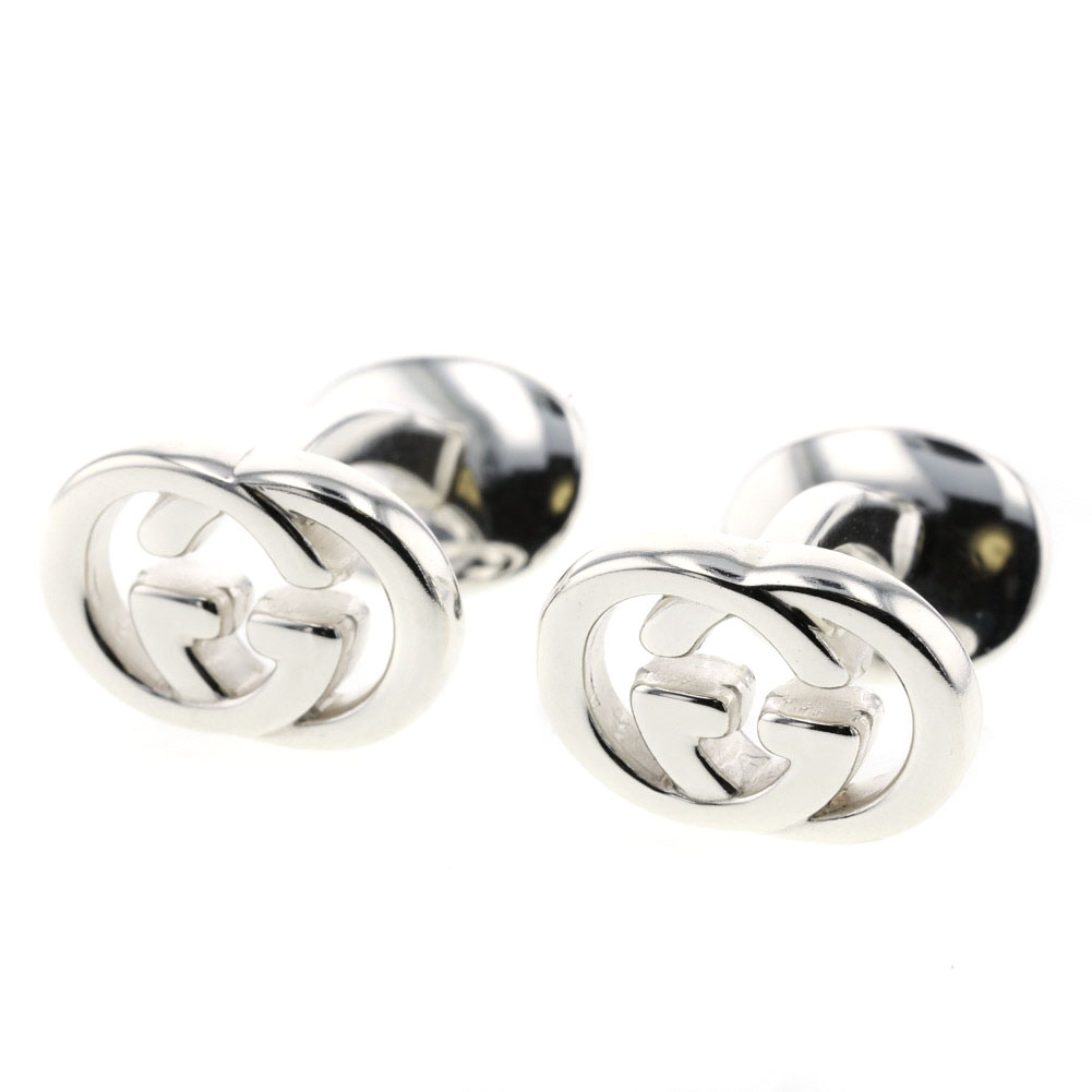 GUCCI cuffs Interlocking G Cufflinks Silver925 K00511195 | eBay