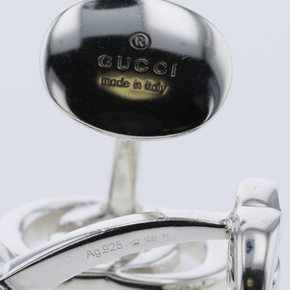 GUCCI cuffs Interlocking G Cufflinks Silver925 K00511195 | eBay
