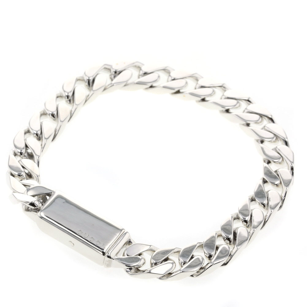 GUCCI bracelet ID Flat Link Chain Silver 925 K00811649 | eBay