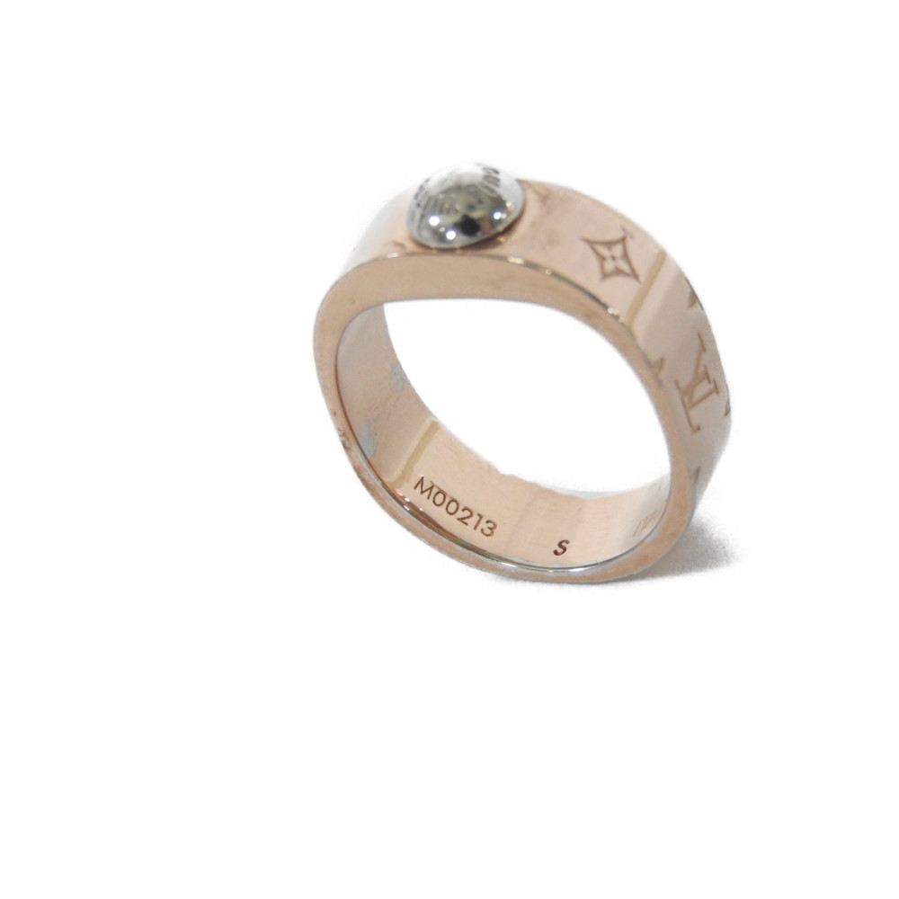 AUTHENTIC LOUIS VUITTON Ring nanogram M00213 Ring ring S No.10 LV logo mon... | eBay