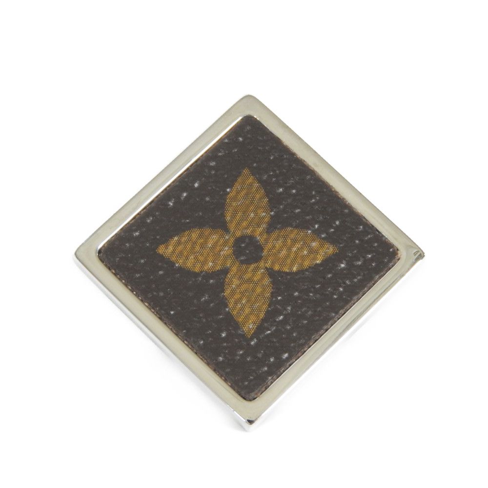 AUTHENTIC LOUIS VUITTON Pin badge M00042 Brooch Monogram unisex from Japan | eBay