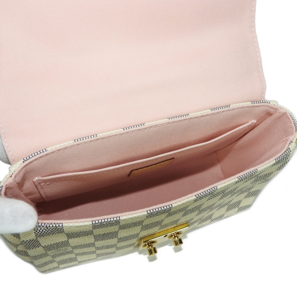 AUTHENTIC LOUIS VUITTON Croisette N41581 Handbag 2WAY Shoulder Bag Damier ... | eBay