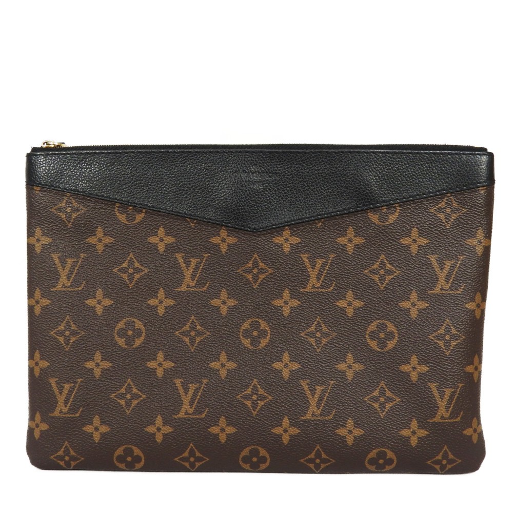 AUTHENTIC LOUIS VUITTON Daily pouch M62048 Clutch bag business bag Monogra... | eBay