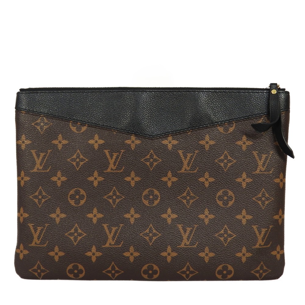 AUTHENTIC LOUIS VUITTON Daily pouch M62048 Clutch bag business bag Monogra... | eBay
