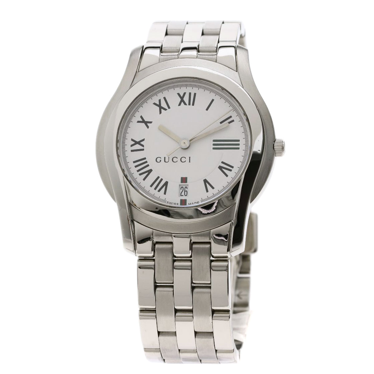 GUCCI Round face Watches 5500M Stainless Steel/Stainless Steel mens eBay