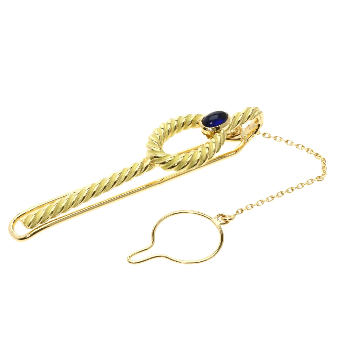 Chaumet Corbata Corbata Pin Pin Zafiro K18 Oro Amarillo Ebay - 