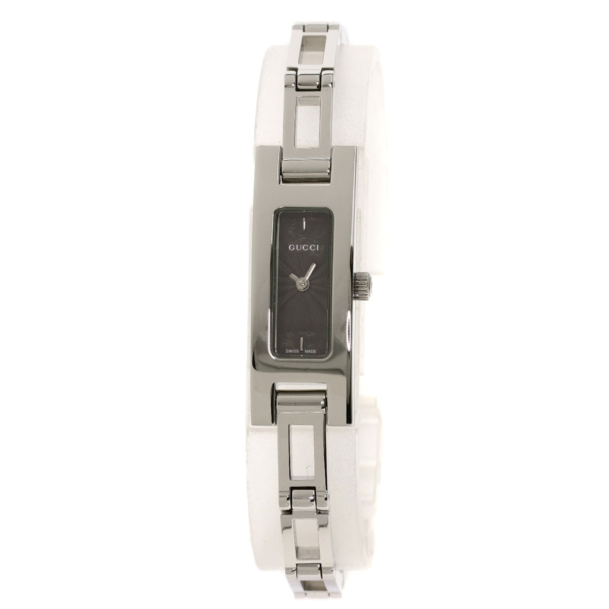 GUCCI Square face Watches 3900L Stainless Steel/Stainless Steel Ladies ...