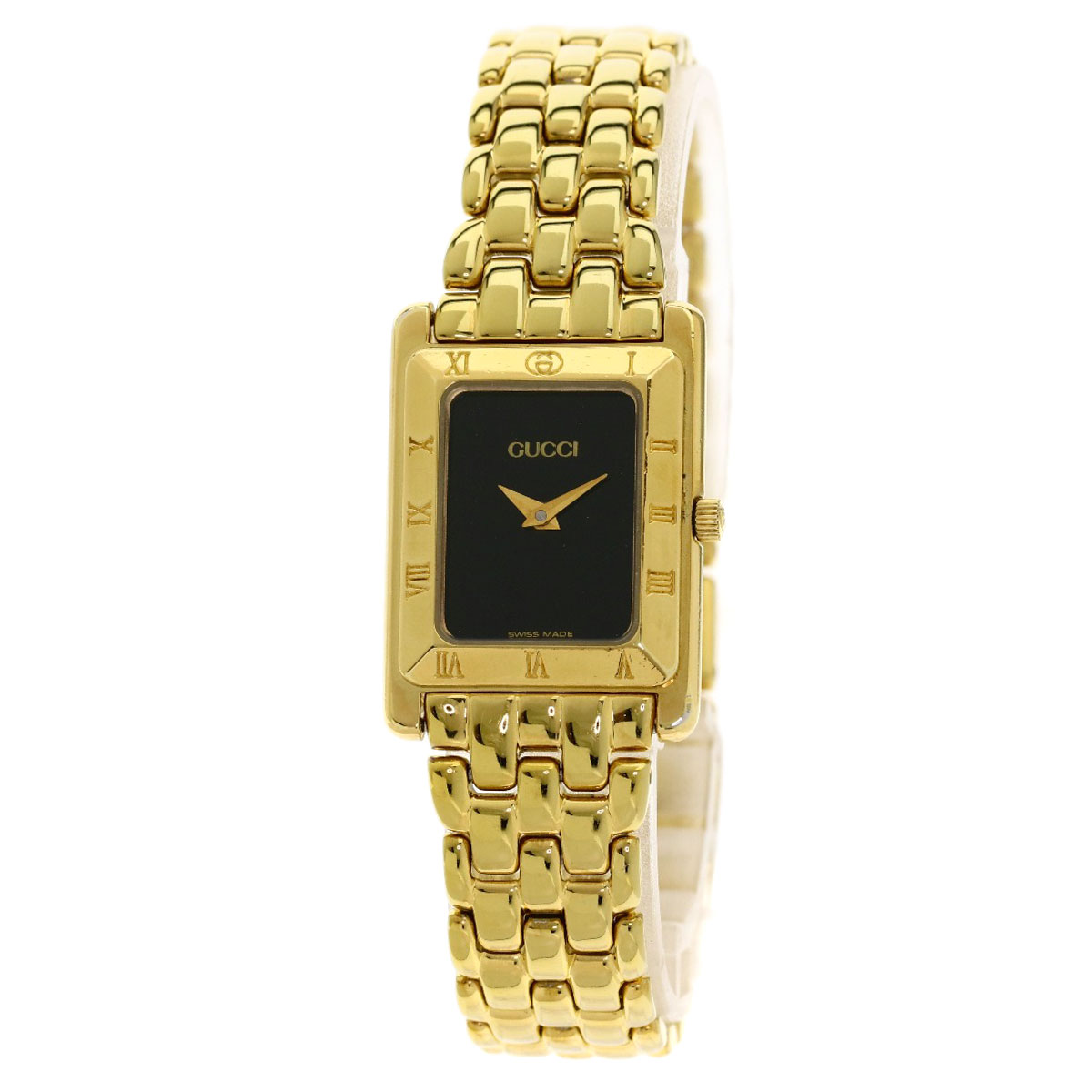 GUCCI Square face Watches 4200L Gold Plated/Gold Plated Ladies eBay