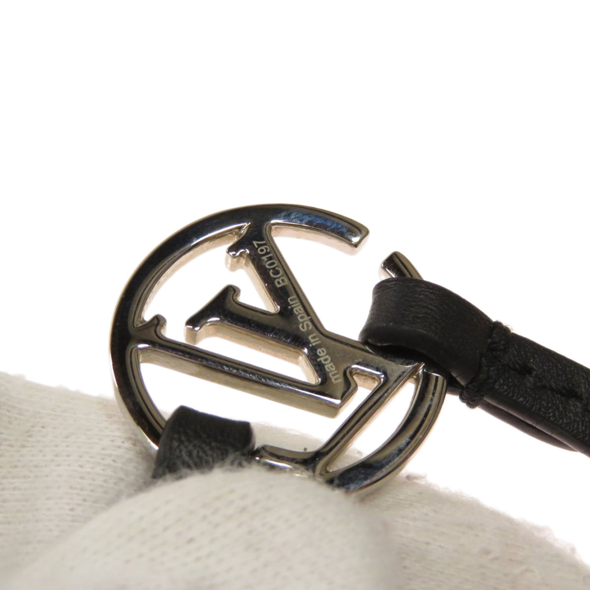 LOUIS VUITTON M6472D Bracelet Bra Rubbed / LV Round Metal Leather | eBay