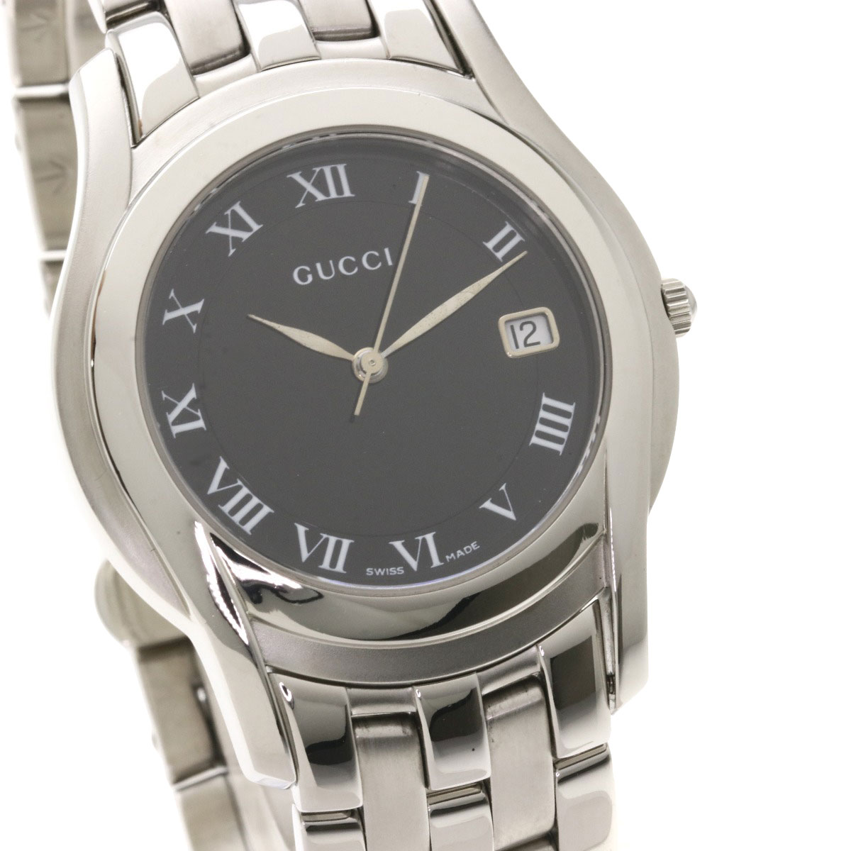 GUCCI Round face Watches 5500M Stainless Steel/Stainless Steel mens | eBay