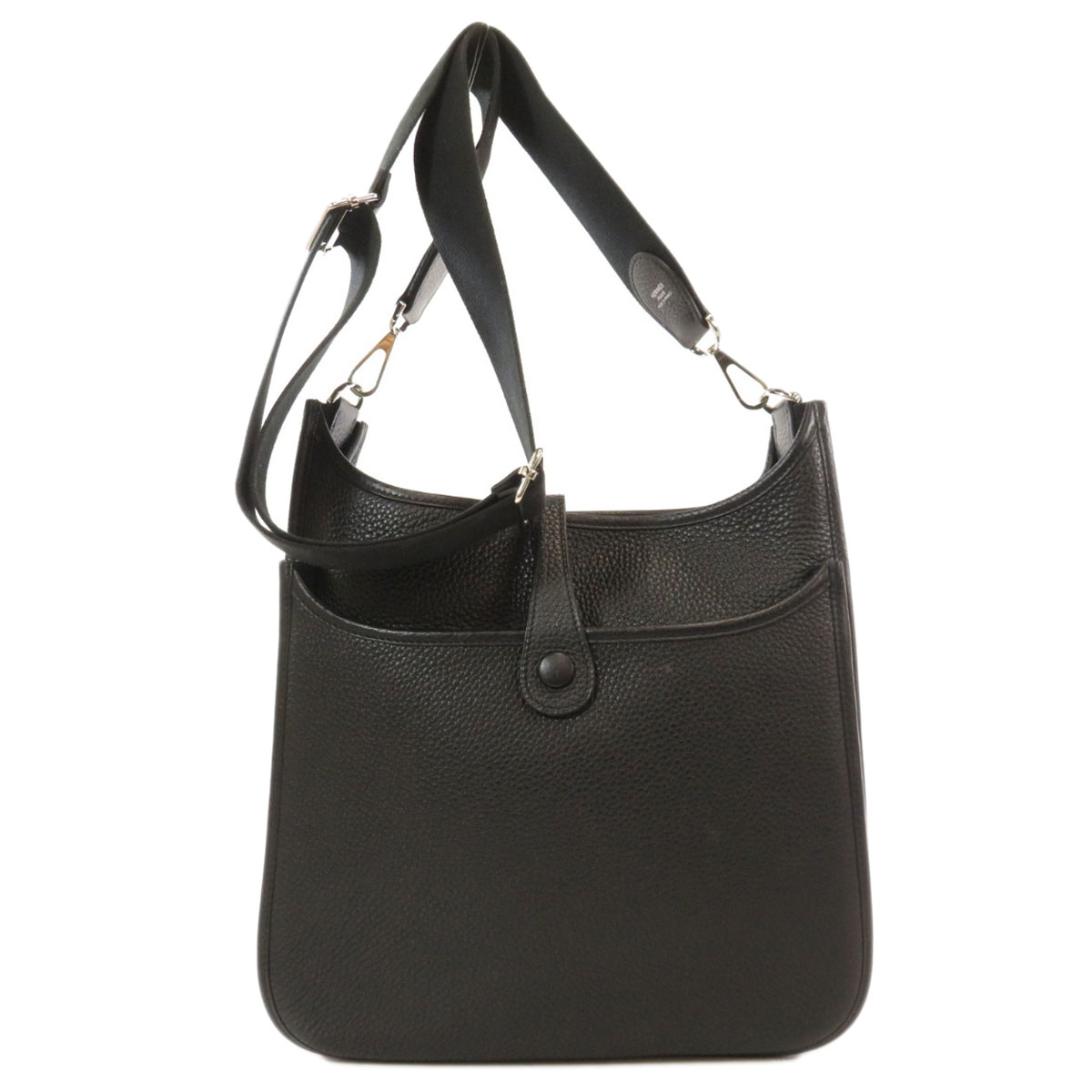 black hermes shoulder bag