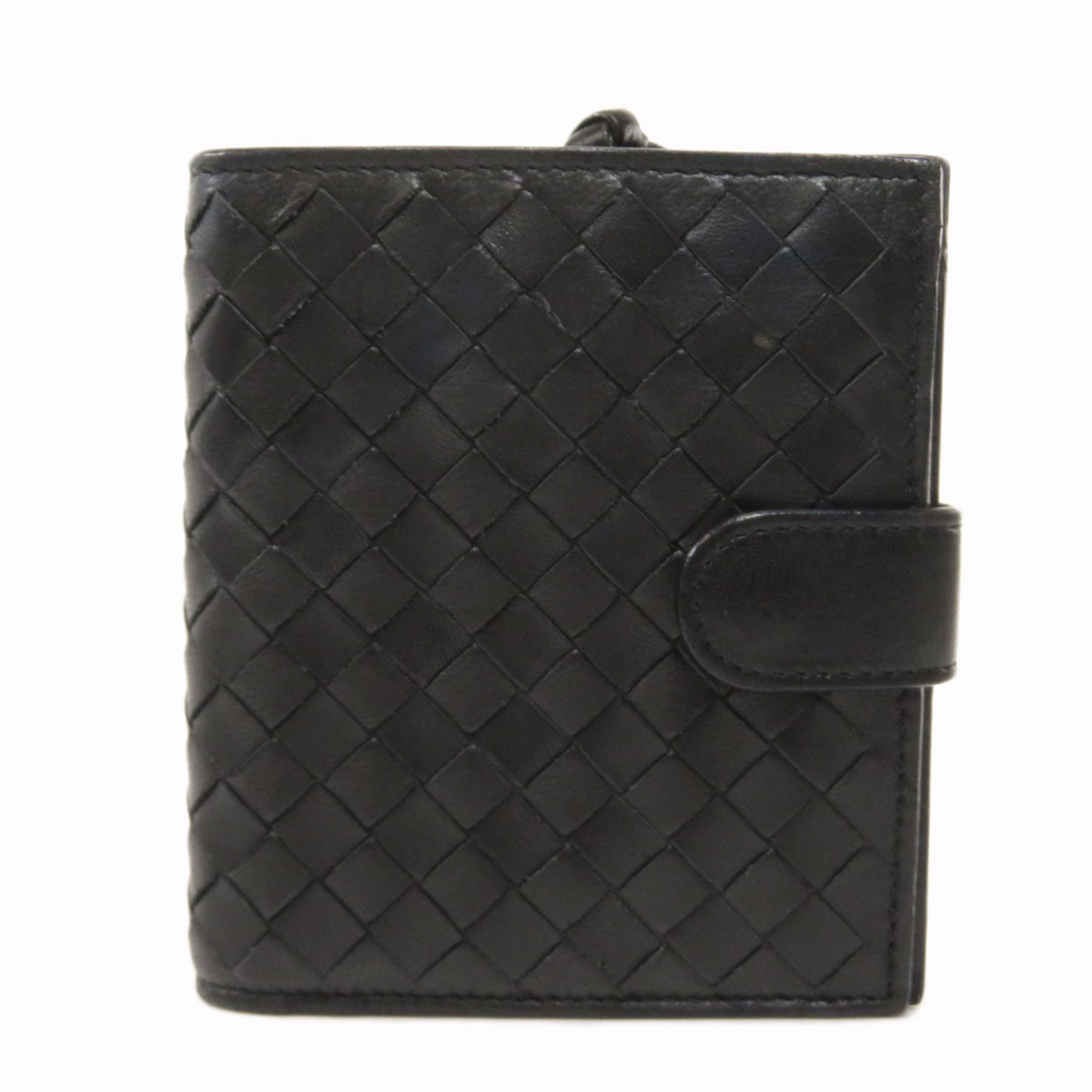 BOTTEGA VENETA Bifold Wallet with Coin Pocket Intrecciato Leather | eBay